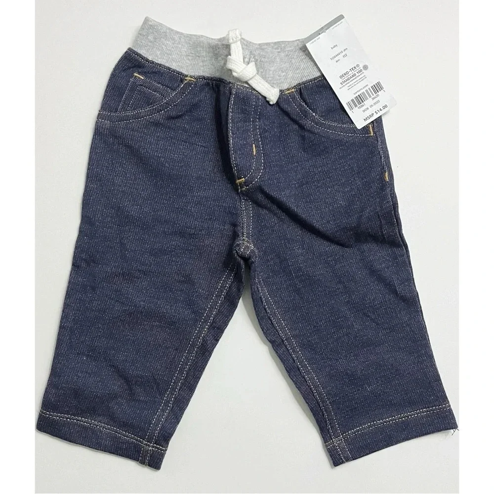 Carters • NWT Baby Pull-On Knit Denim Pants